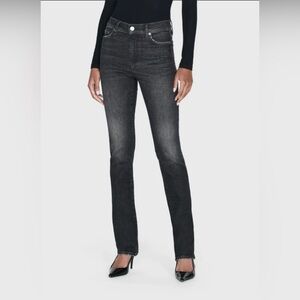 Frame Denim Le High Straight Jeans | 28 | Dark Wash